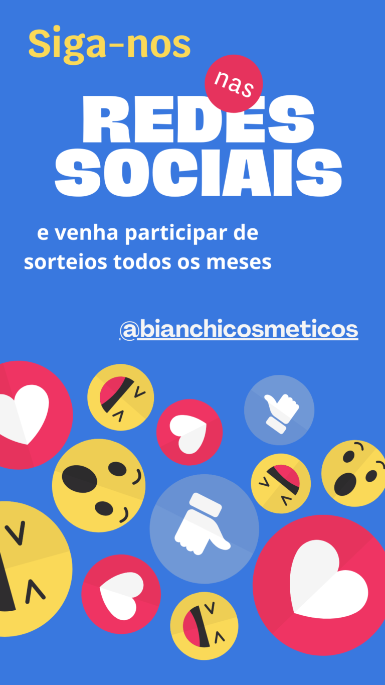 Bianchi Cosméticos instagram siga-nos nas redes sociais