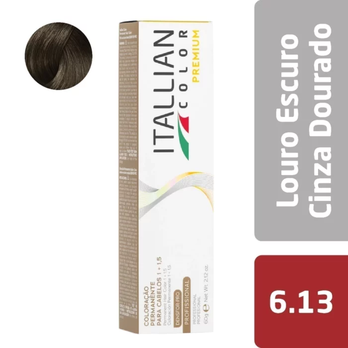 Itallian Color Louro Escuro Cinza Dourado 6.13