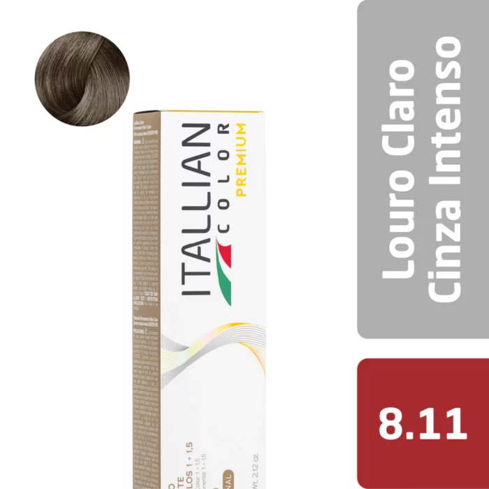 Itallian Color Louro Claro Cinza Intenso 8.11